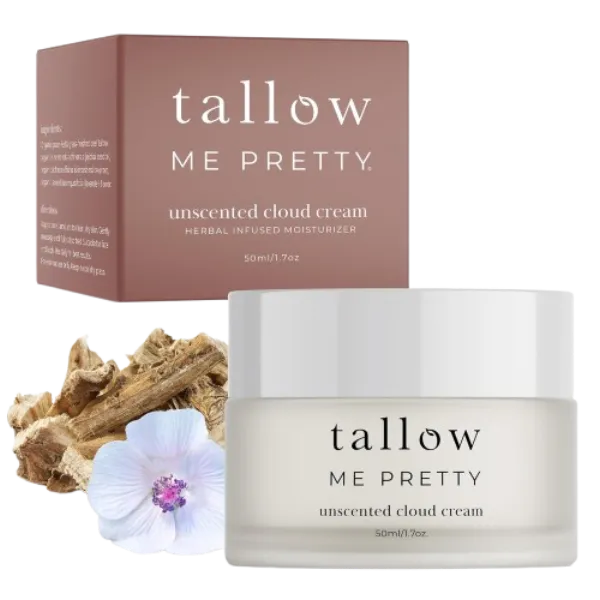 Tallow Me Pretty Unscented Cloud Cream, Nourishing Beef Tallow