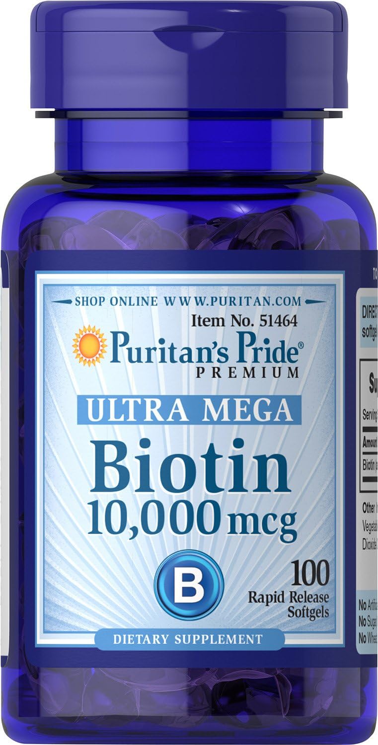 Puritan's Pride Biotin 10000 Mcg, Helps Promote Skin