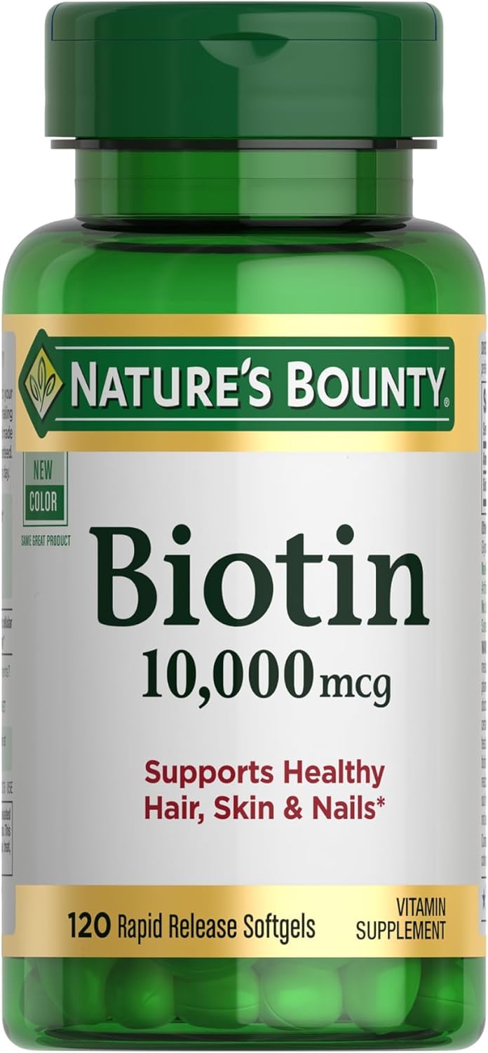 Nature's Bounty Biotin, Supports Healthy Hair, Skin and Nails