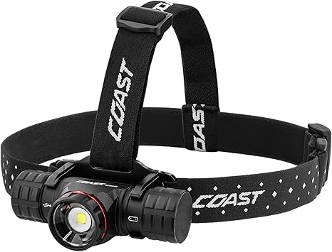 Coast XPH34R 2075 Lumen USB-C Rechargeable-Dual Power LED Headlamp