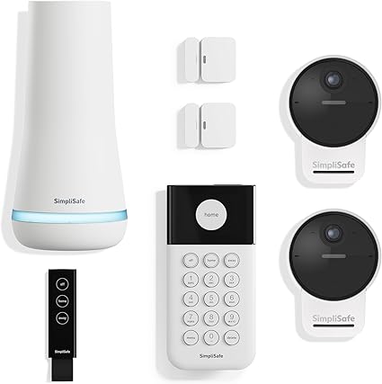 SimpliSafe 7 Piece Wireless Outdoor Camera Home Security System