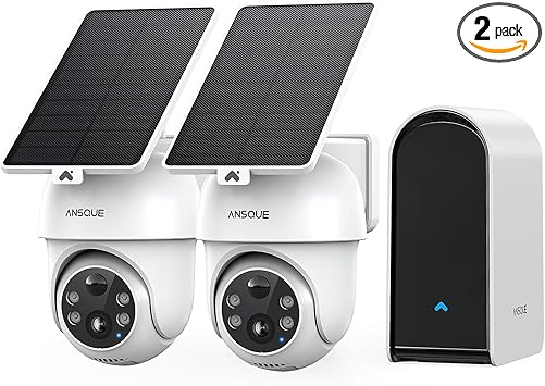 ANSQUE Security Cameras Wireless Outdoor Home System