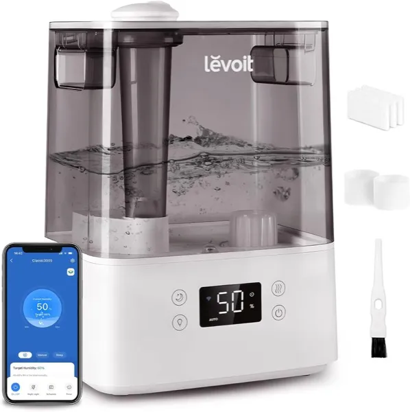 LEVOIT Smart Humidifiers for Bedroom Large Room Home,(6L) Cool Mist
