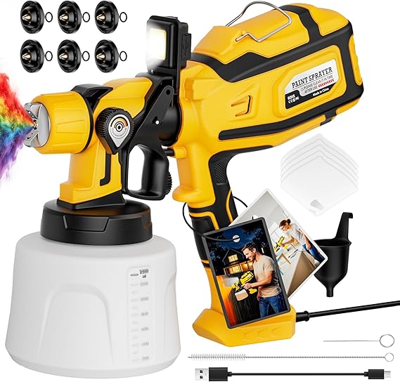 YATTICH HVLP Gravity Feed Spray Gun