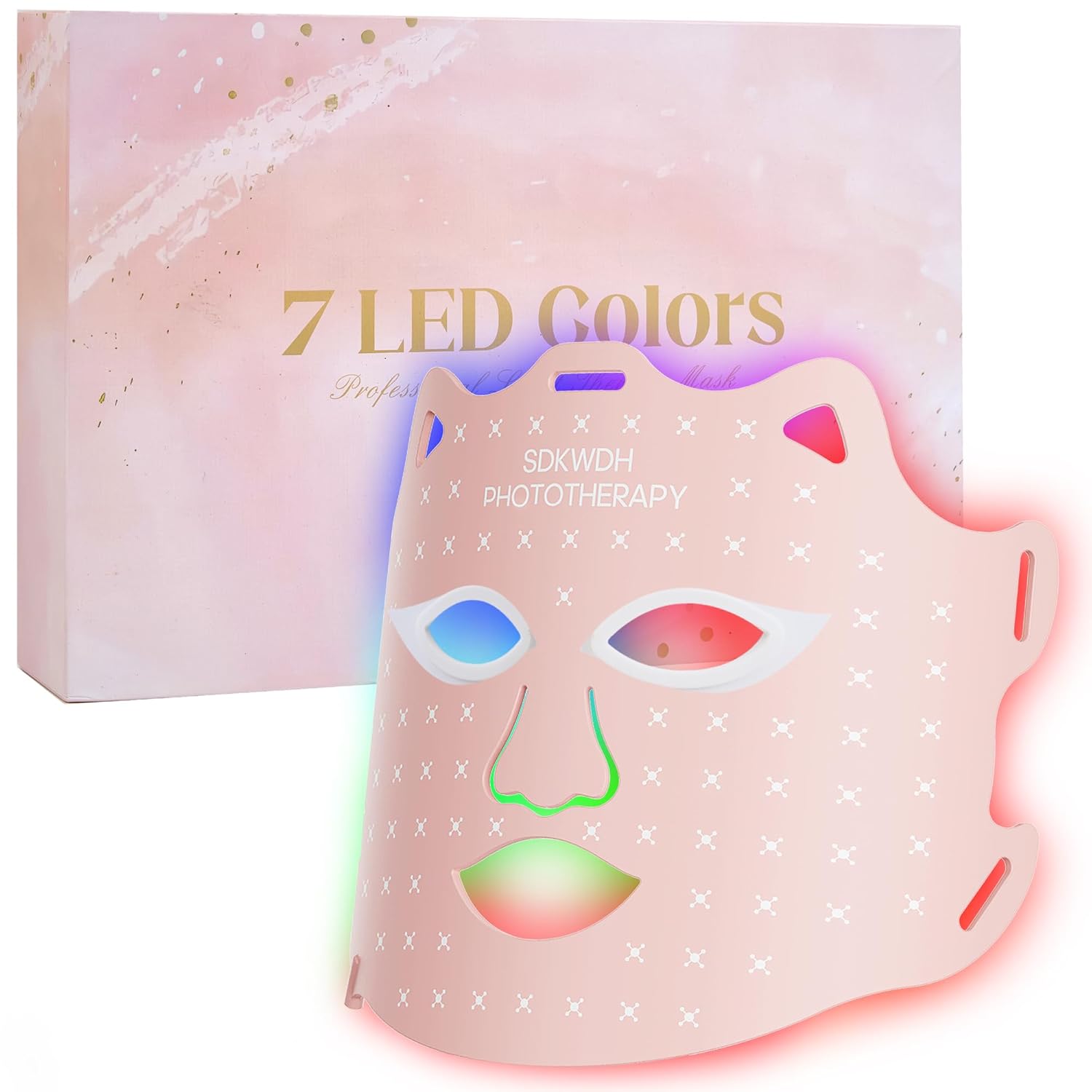 SDKWDH Blue Red Light Therapy Mask for Face