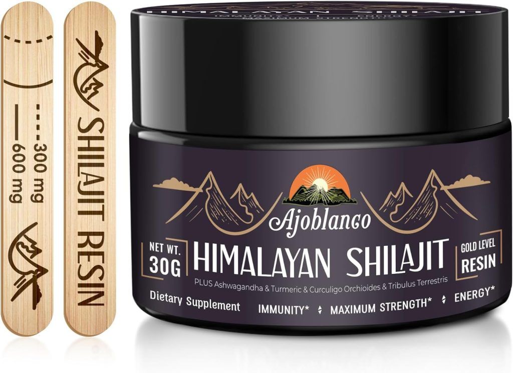 Ajoblanco 600mg Shilajit Pure Himalayan Organic