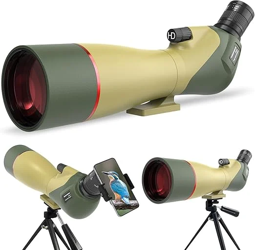 WOSPORTS 25-75x85 Spotting Scopes with Tripod