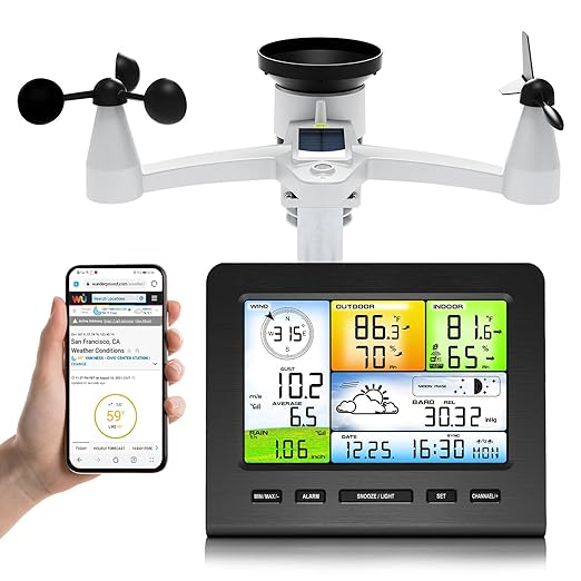 Urageuxy Weather Station Wireless Indoor Outdoor