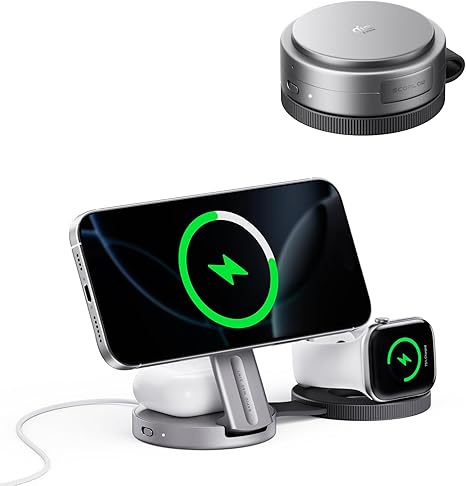 EF ECOFLOW Rapid Mag 3-in-1 Magnetic Wireless Charging Station