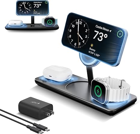 Nimble Podium 3-in-1 Wireless Charging Station for Apple